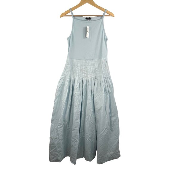 J.Crew Pintuck Mixy dress edge water minimalist boho preppy sz M - Picture 2 of 6